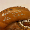 Stan Lopata Signed 1950's Game Model Catchers Mitt Glove JSA COA