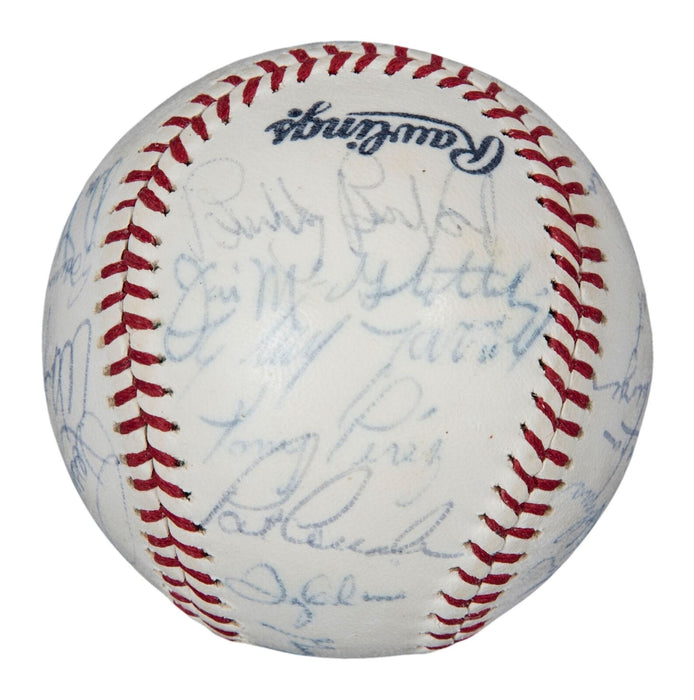 1971 Cincinnati Reds Team Signed Baseball 23 Sigs Sparky Anderson JSA COA