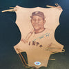 Rare Willie Mays Signed Autographed Original Leather Artwork With PSA DNA COA