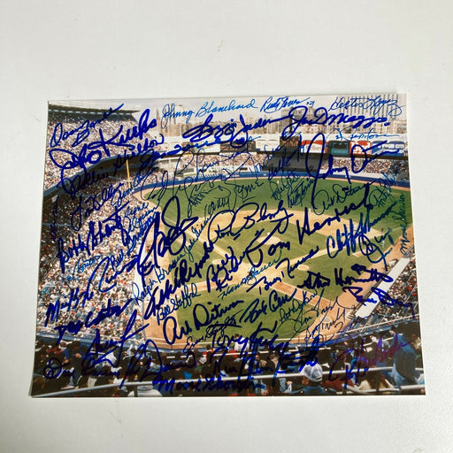Joe Dimaggio New York Yankees Legends Signed Photo 50 Sigs JSA COA