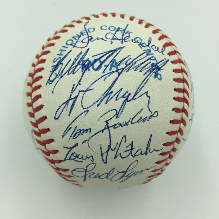Beautiful 1988 Detroit Tigers Team Signed Baseball Sparky Anderson Alan Trammell