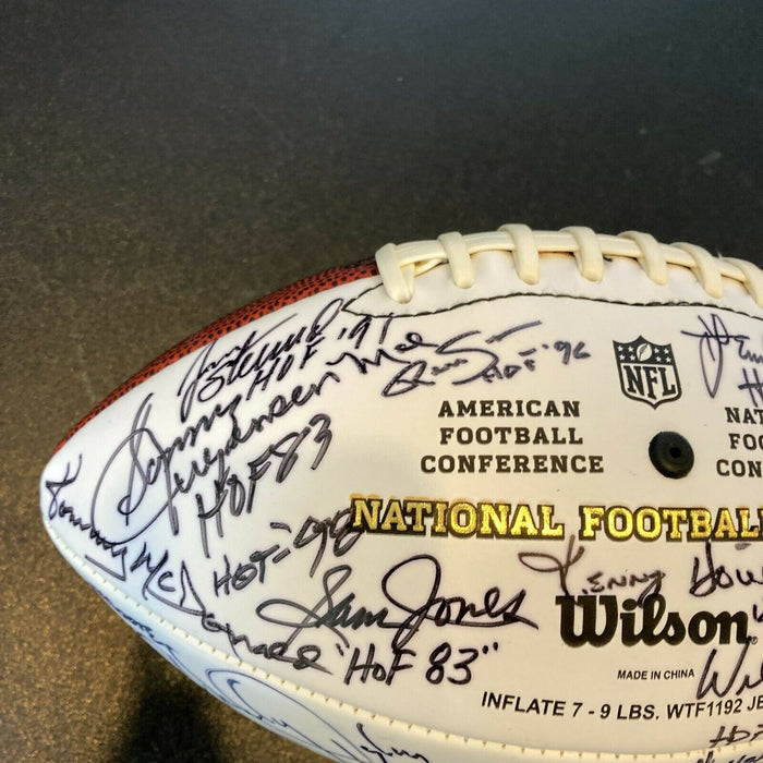 2012 Hall Of Fame Induction Multi Signed Official Wilson NFL Football 40+ Sigs