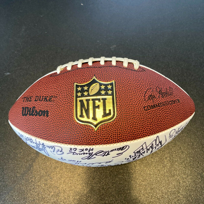 2012 Hall Of Fame Induction Multi Signed Official Wilson NFL Football 40+ Sigs