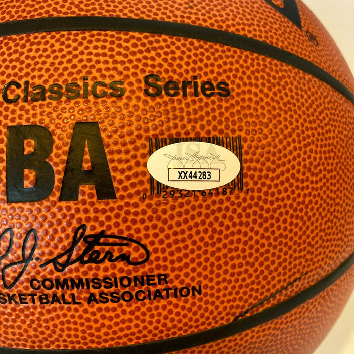 Hall Of Fame Multi Signed Basketball 11 Sigs James Worthy Parish Bing Greer JSA