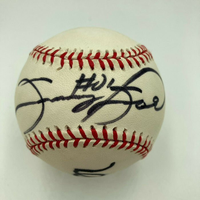 Mark McGwire & Sammy Sosa Signed 1998 World Series Baseball JSA COA