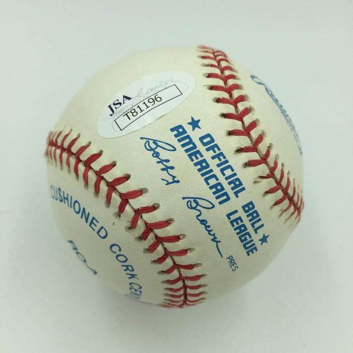 Nice Jerome Bettis Signed American League Baseball Pittsburgh Steeler JSA COA