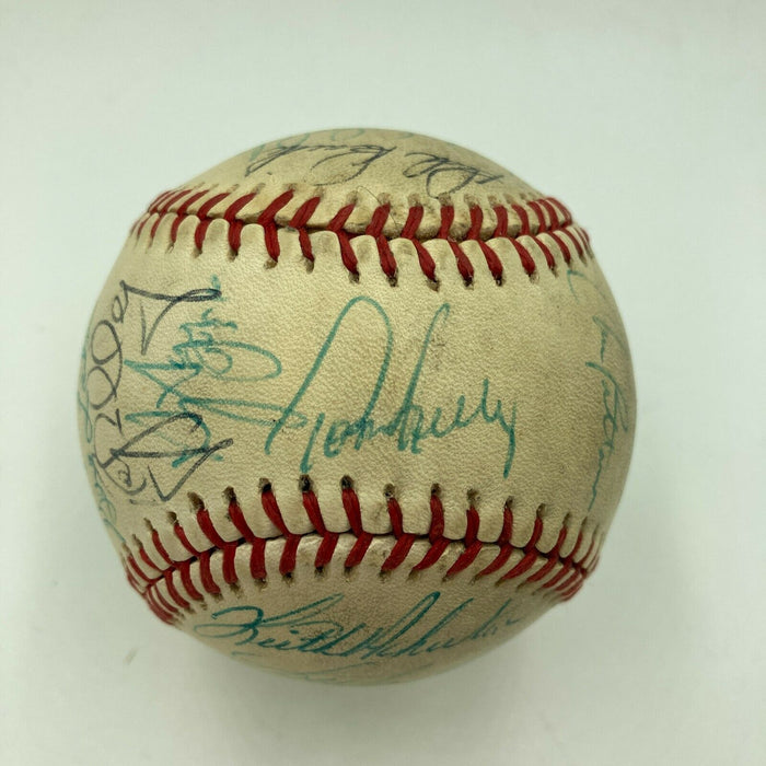 1987 Minnesota Twins World Series Champs Team Signed Baseball Kirby Puckett JSA