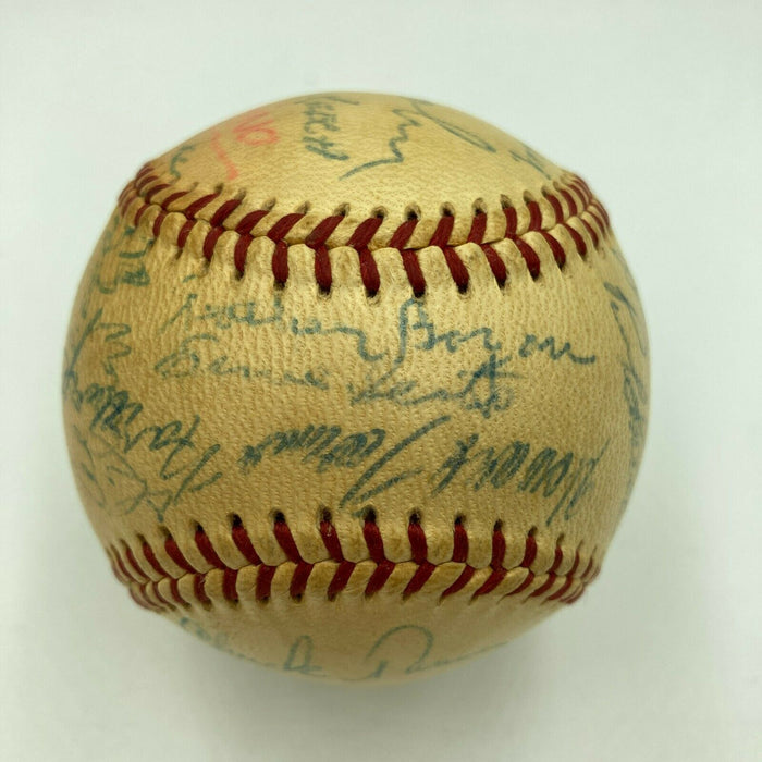 Lefty Grove, Len Dawson, Baltimore Mayor Ed Keech Signed 1950's Baseball