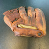 Warren Spahn Signed 1940's Game Model Baseball Glove With JSA COA