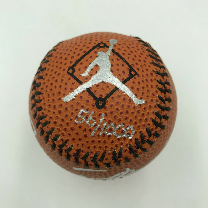 Michael Jordan Signed Nike Basketball Style Baseball UDA Upper Deck Authentic