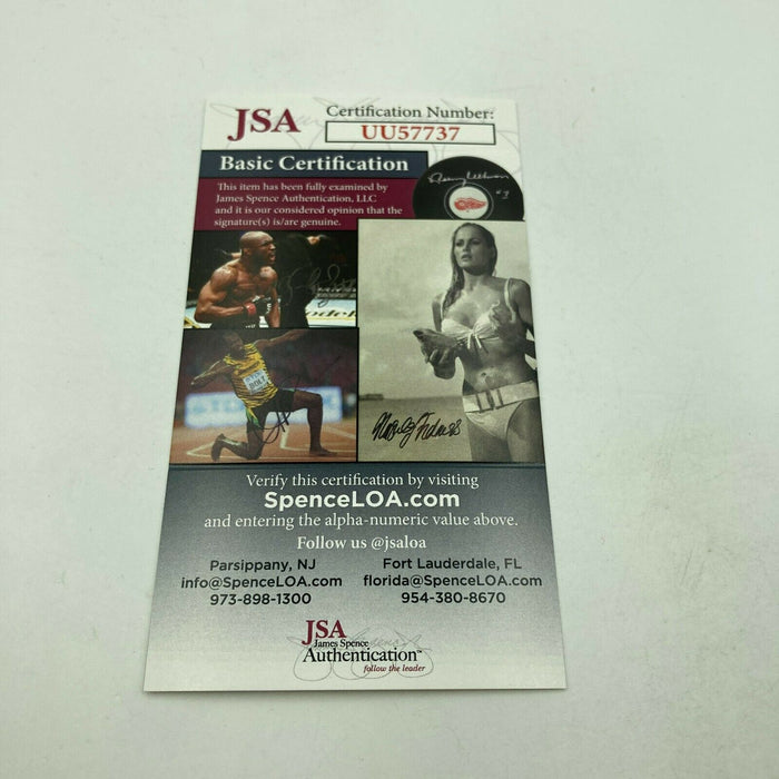 Sam Jethroe Signed Official Major League Baseball Negro League Legend JSA COA