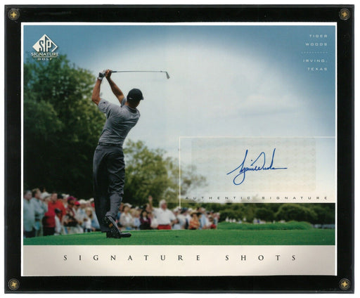 2004 Upper Deck SP Signature Golf Signature Shots Tiger Woods Signed 8x10 Photo