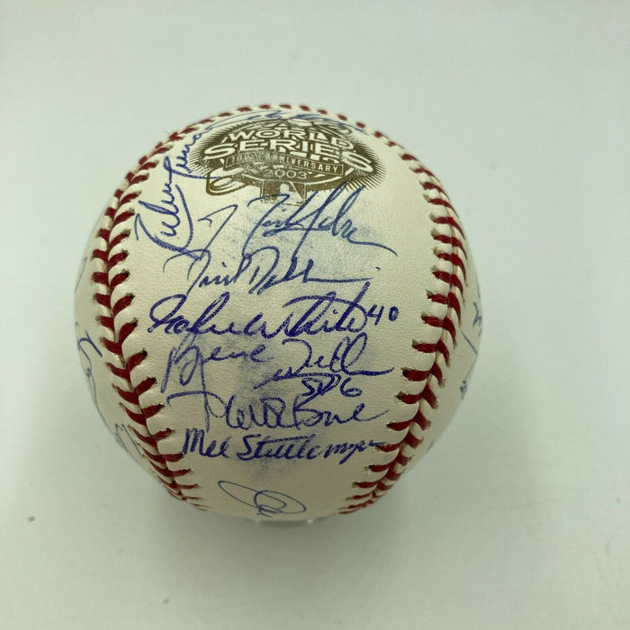 2003 Yankees Team Signed W.S. Baseball Derek Jeter Mariano Rivera MLB Authentic