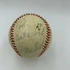 Joe Dimaggio & Carlton Fisk 1969 Rookie Signed American League Baseball JSA COA
