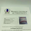 Beautiful Joe Dimaggio Signed Official American League Baseball With Beckett COA