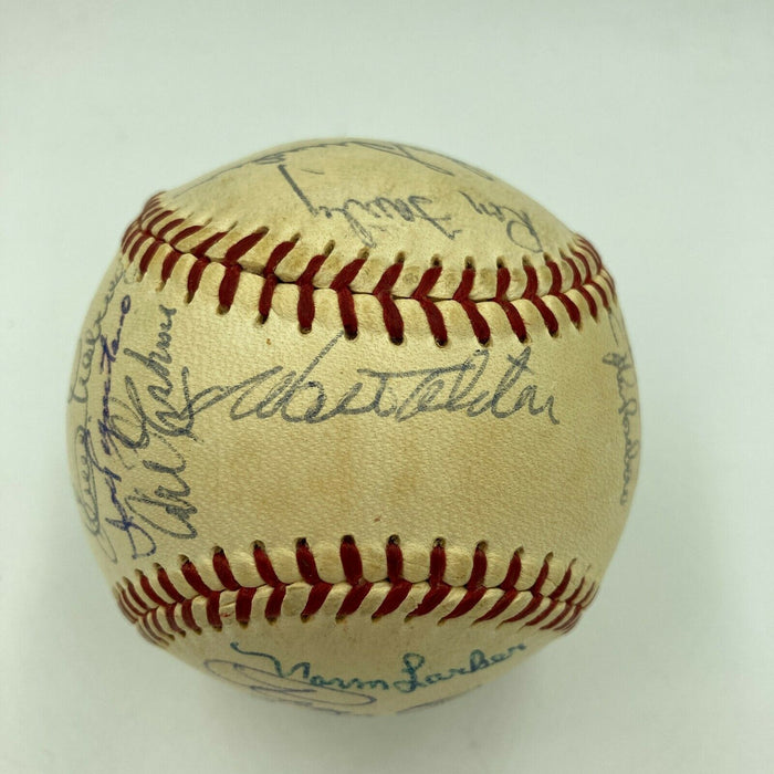 1959 Los Angeles Dodgers World Series Champs Team Signed Baseball 25 Sig JSA COA