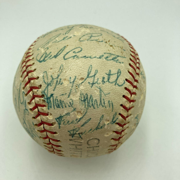 Nellie Fox 1954 Chicago White Sox Team Signed Baseball JSA COA
