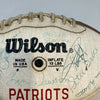 1985 New England Patriots Team Signed Vintage Wilson Football