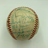 Hank Aaron Gil Hodges 1960's Baseball Writers Dinner HOF Signed Baseball JSA COA