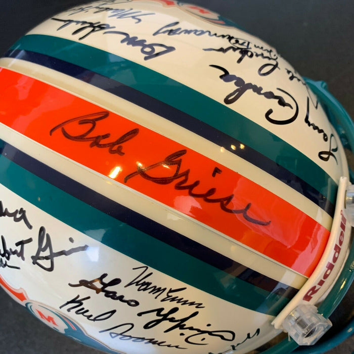 1972 Miami Dolphins Team Signed Authentic Full Size Helmet 40+ Sigs With JSA COA
