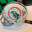 1972 Miami Dolphins Team Signed Authentic Full Size Helmet Leaf COA