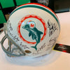 1972 Miami Dolphins Team Signed Authentic Full Size Helmet Leaf COA