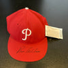 Richie Ashburn Signed Philadelphia Phillies Game Model Hat JSA COA