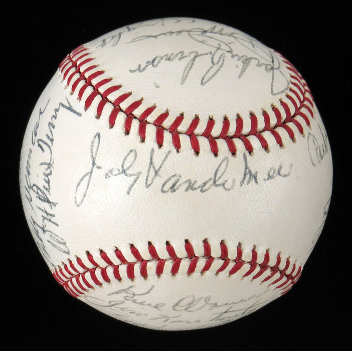 Nice Jackie Robinson 1969 Hall Of Fame Multi Signed Baseball 14 Sigs JSA COA