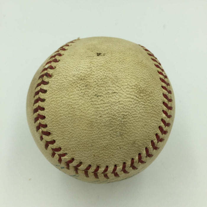 1960's Early Wynn Signed Game Used American League Joe Cronin Baseball PSA DNA