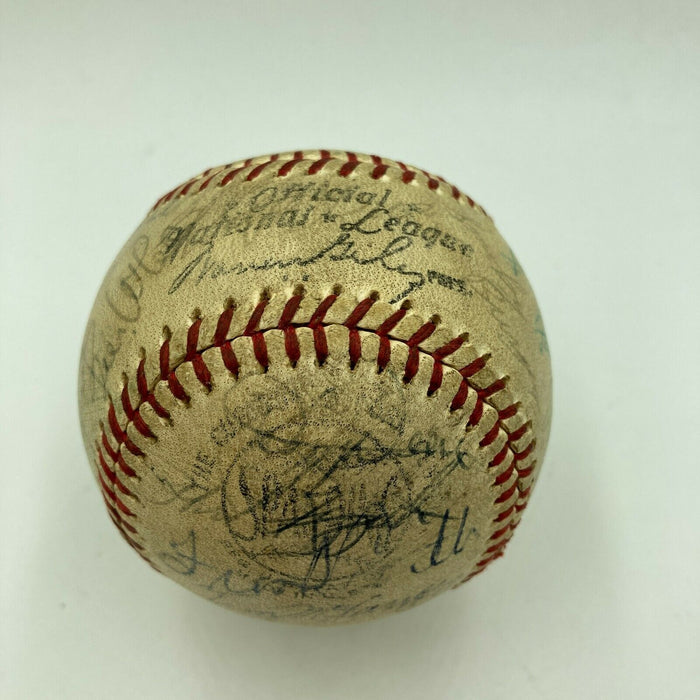 Jimmie Foxx HOF Legends 1963 All Star Game Dinner Multi Signed Baseball PSA DNA