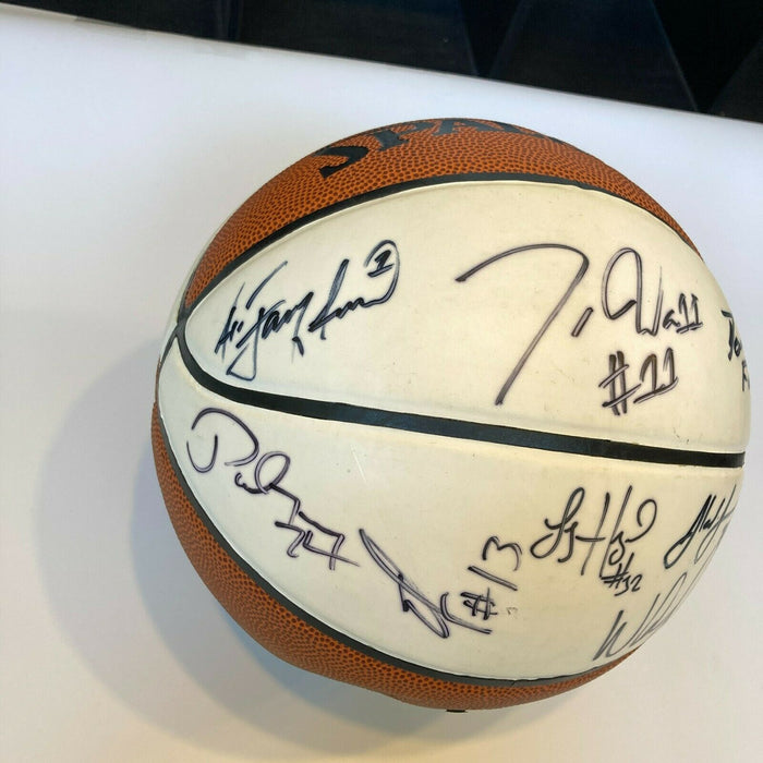 2010 NBA Draft Class Multi Signed Basketball Derrick Favors John Wall JSA COA