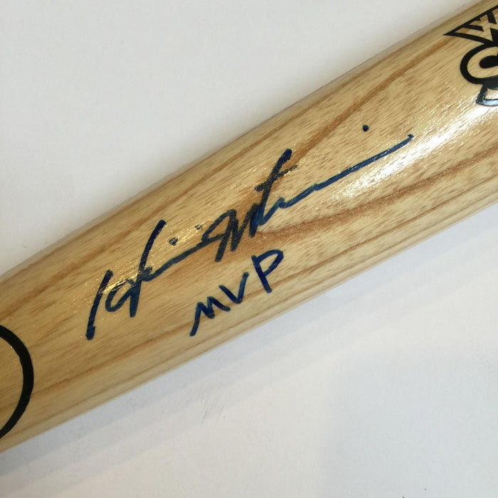 Hideki Matsui "MVP" Signed Inscribed 2009 World Series Bat Steiner MLB Hologram