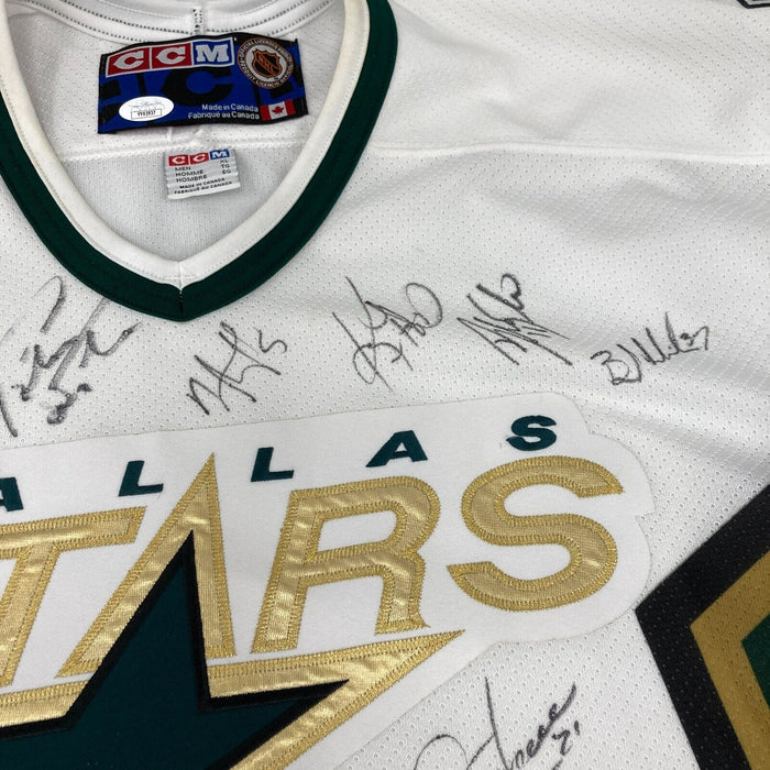 1999 Dallas Stars Champs Team Signed Authentic Game Model CCM Jersey JSA COA