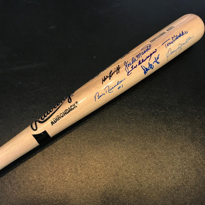 Ralph "The Major" Houk, Tony Kubek New York Yankees Greats Signed Bat JSA COA