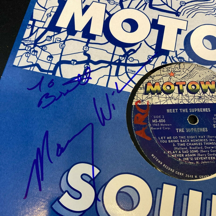 Mary Wilson Motown Signed Autographed LP Record Album With JSA COA