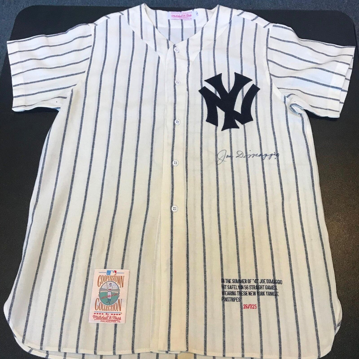Beautiful Joe Dimaggio Signed 1941 New York Yankees Jersey PSA DNA
