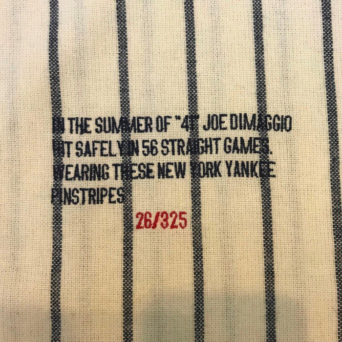 Beautiful Joe Dimaggio Signed 1941 New York Yankees Game Model Jersey PSA DNA
