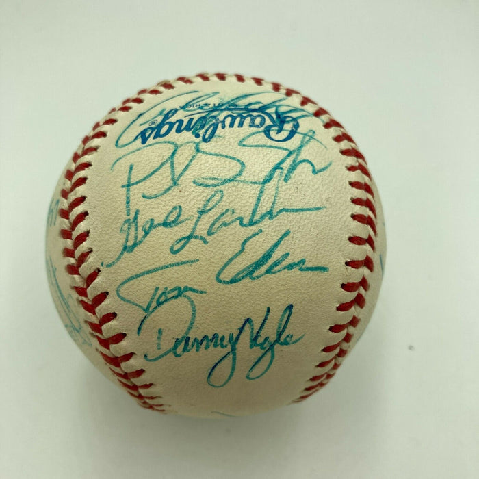1991 Minnesota Twins World Series Champs Team Signed Baseball Kirby Puckett JSA