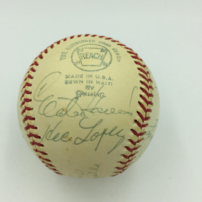 Mickey Mantle Elston Howard NY Yankees 1974 Old Timers Day Signed Baseball JSA