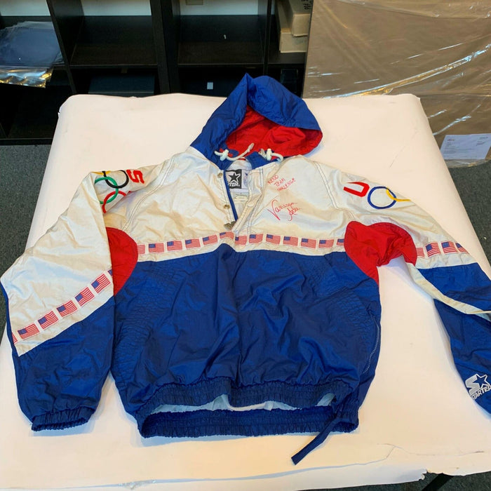 Vanessa Atler 1996 Team USA Gold Signed Game Used Jacket Reno Olympics JSA COA