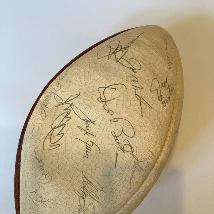 1984 Pro Bowl Team Signed Football Walter Payton Joe Montana JSA COA