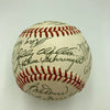 Beautiful Ted Williams Stan Musial Ernie Banks HOF Multi Signed Baseball JSA