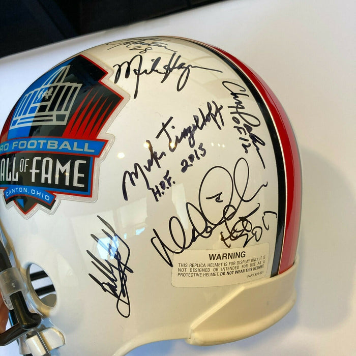 Jim Brown Jerry Rice Hall Of Fame Legends Multi Signed Full Size Helmet JSA