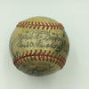 Rare Cedric Durst Team Signed National League Baseball 1927 Yankees With JSA COA