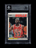 1987-88 Fleer Michael Jordan #59 Early Career Signed Basketball Card Auto BGS