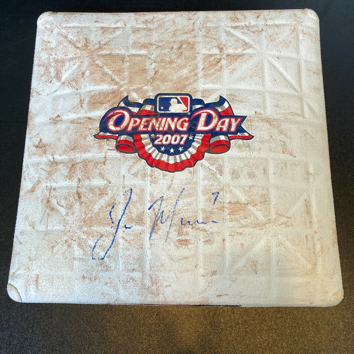 Joe Mauer Signed Game Used 2007 Minnesota Twins Opening Day Base MLB Authentic