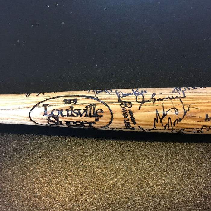 1993 Philadelphia Phillies NL Champs Team Signed Game Used Bat PSA DNA