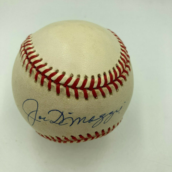 Nice Joe Dimaggio Signed  Official American League Baseball JSA COA