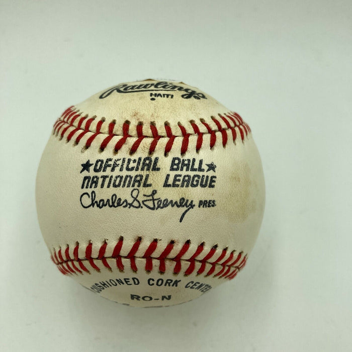 Earl Averill Single Signed Official National League Baseball With JSA COA