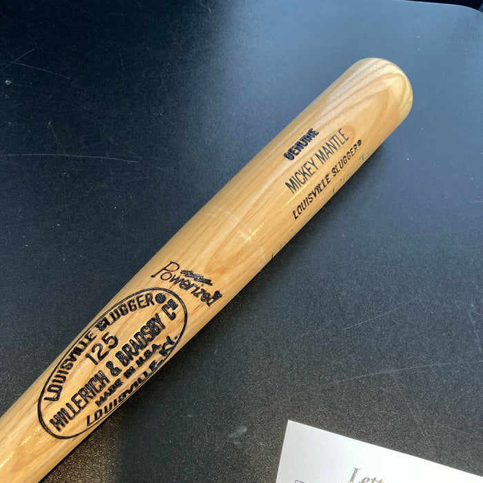 Rare Mickey Mantle 536 Home Runs Signed Inscribed Game Model Baseball Bat JSA